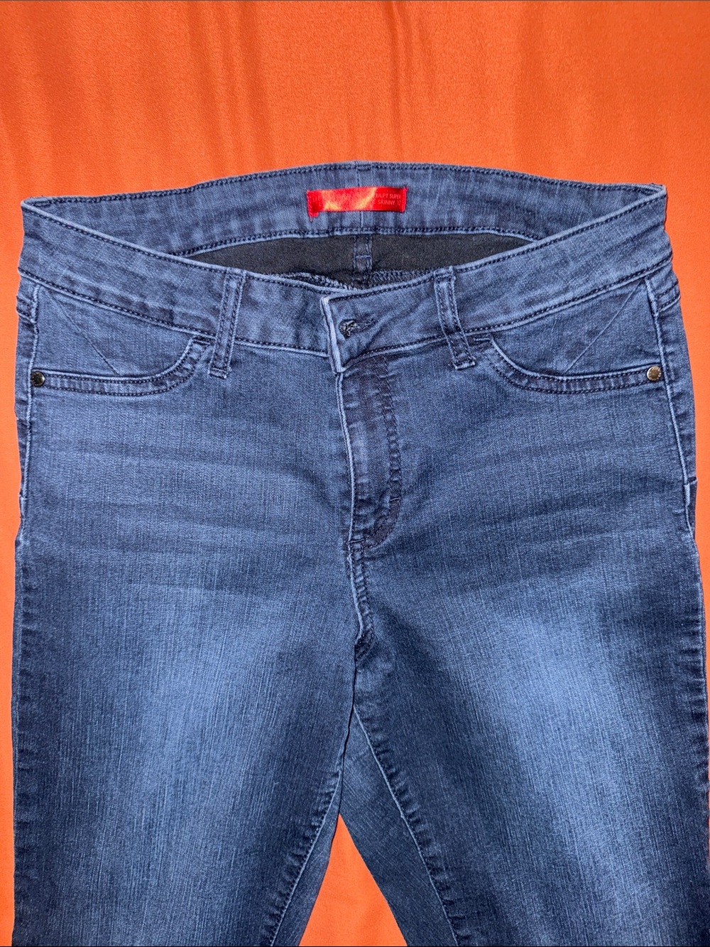 Jennifer Lopez Super Skinny Jeans - Dark Blue